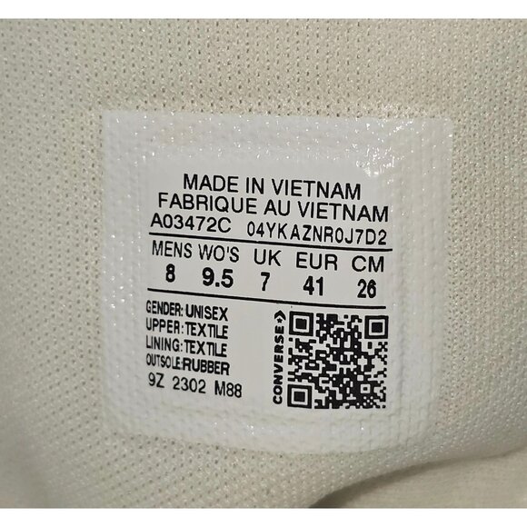 NWOB Converse Men's Blue Gray Color Block High-Top Sneakers Size 8 Wo's 9.5 2854 - Picture 11 of 16